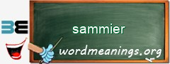 WordMeaning blackboard for sammier